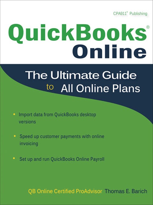 Title details for QuickBooks Online by Thomas E. Barich - Available